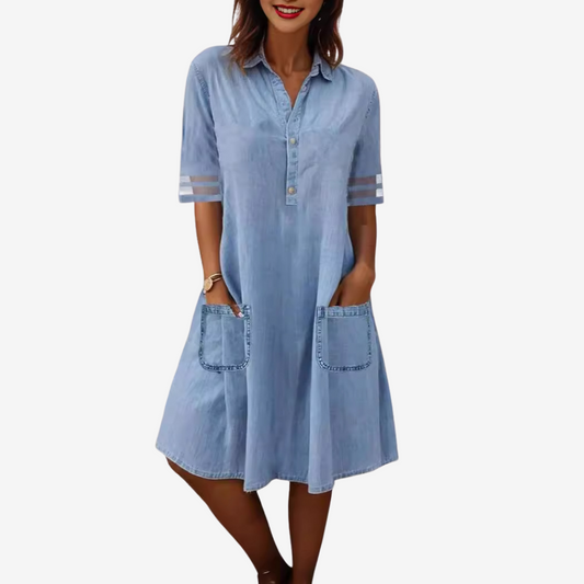 Ysée™ Robe Indigo Décontractée