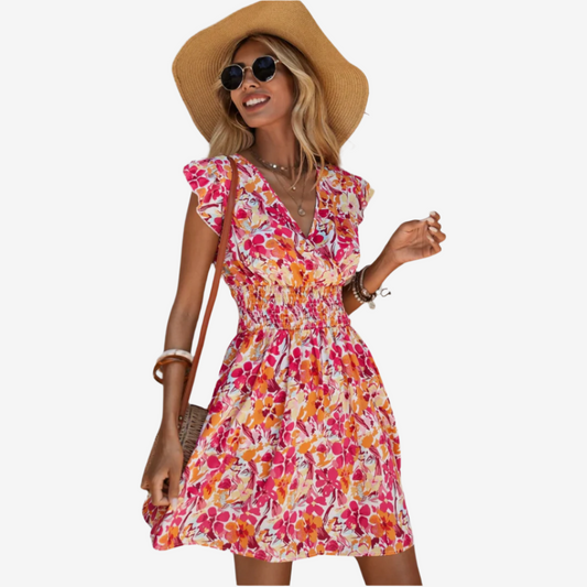 Thaïs™ Robe Évasée Fleurie