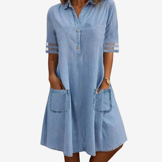 Ysée™ Robe Indigo Décontractée
