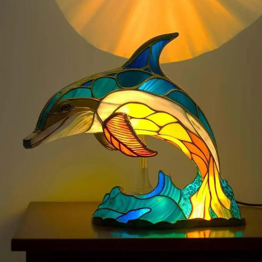 Bohemian Dolphin Table Lamp