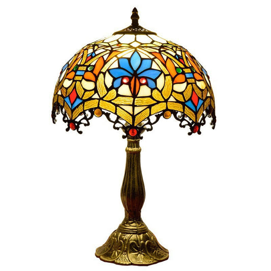 Stained Glass Floral Table Lamp
