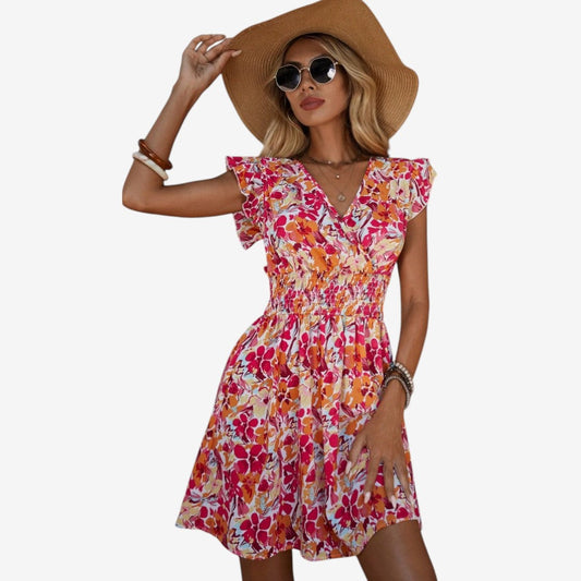 Thaïs™ Robe Évasée Fleurie