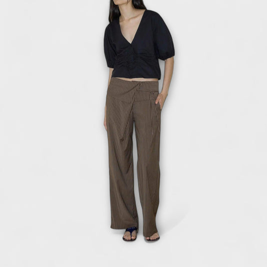 Julia | Pantalon Rayé Pliable