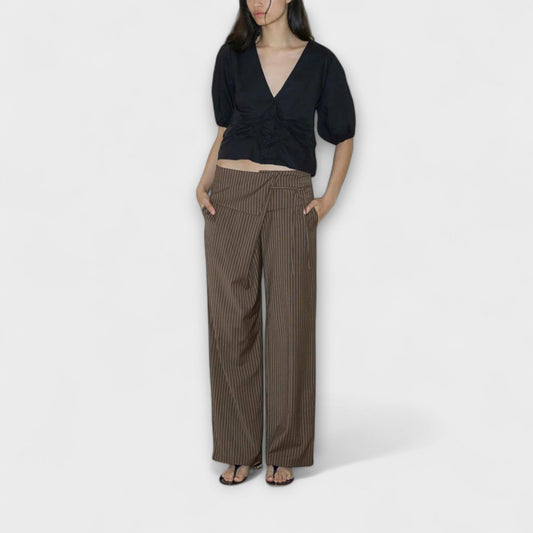 Julia | Pantalon Rayé Pliable