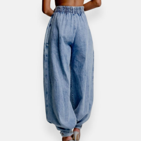 Una | Jean ballon taille haute