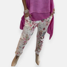 Zoeline | Pantalon fluide à imprimé floral
