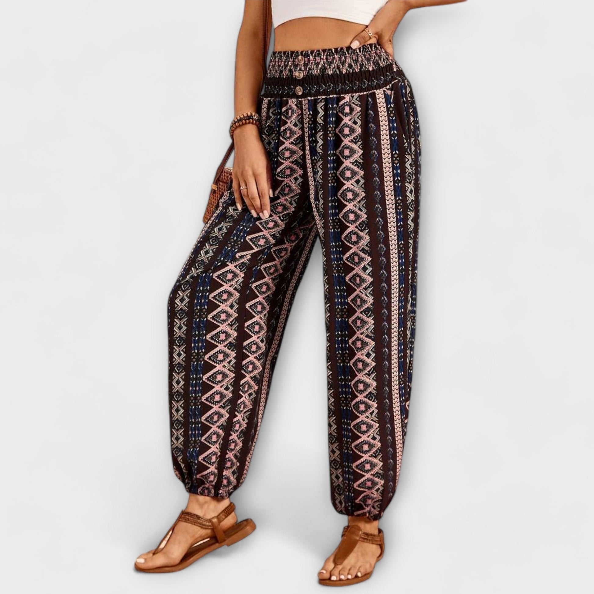 Scarlett | Pantalon avec motif ethnique