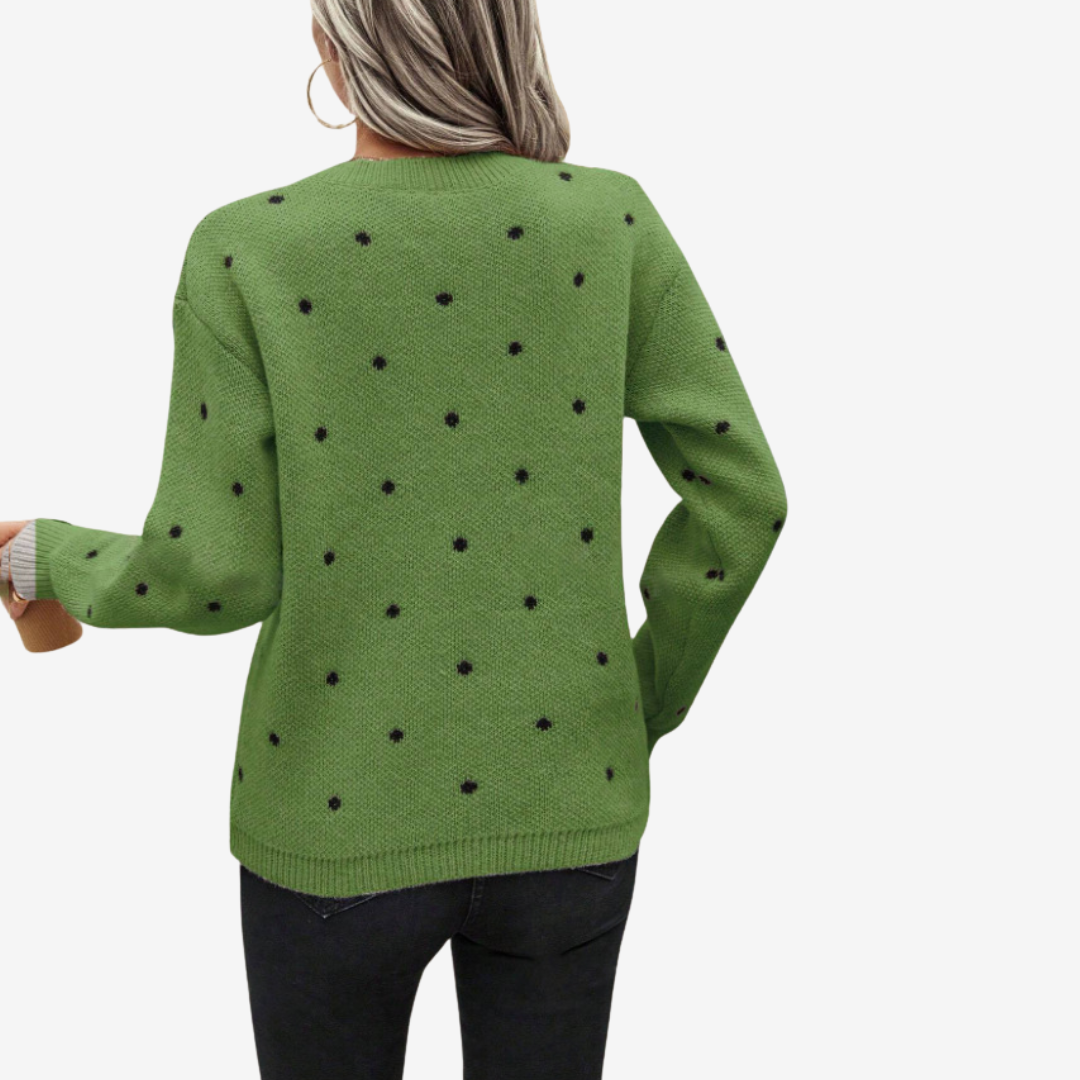 Aveline™ Pull à Pois Élégant