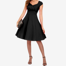 Lauréna™ Robe Cocktail Plissée