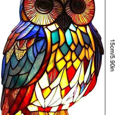 Stained Glass Owl Lamp