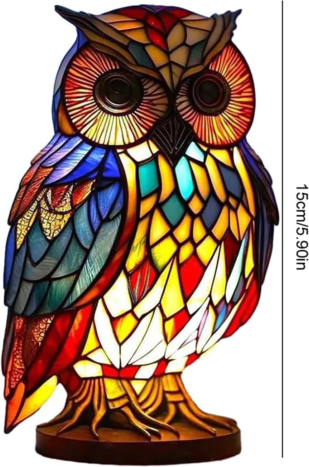 Solar Resin Owl Lamp