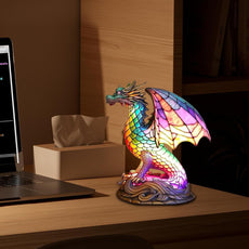 Bohemian Dragon Resin Lamp