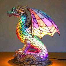 Bohemian Dragon Resin Lamp