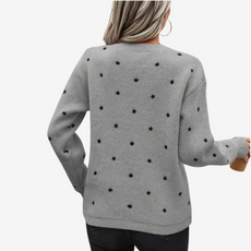 Aveline™ Pull à Pois Élégant