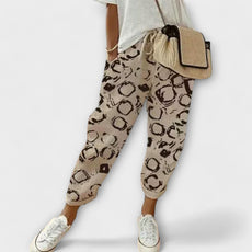 Burga v Pantalon en Coton-Lin Confortable