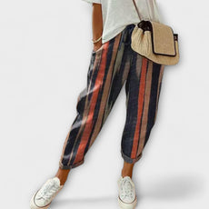 Burga v Pantalon en Coton-Lin Confortable