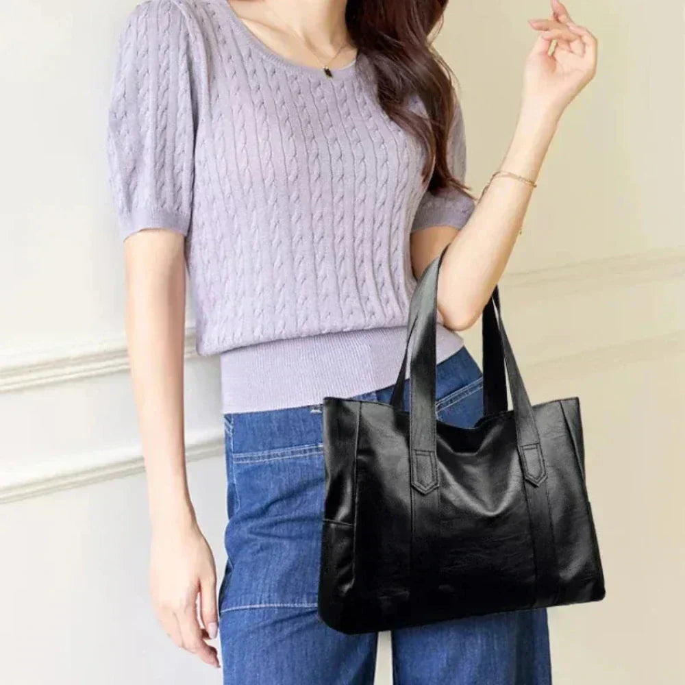 Nora | Sac à épaule doux de luxe minimaliste