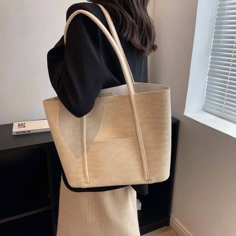 Betina™ - Sac a Épaule in Cuir di Coccodrillo