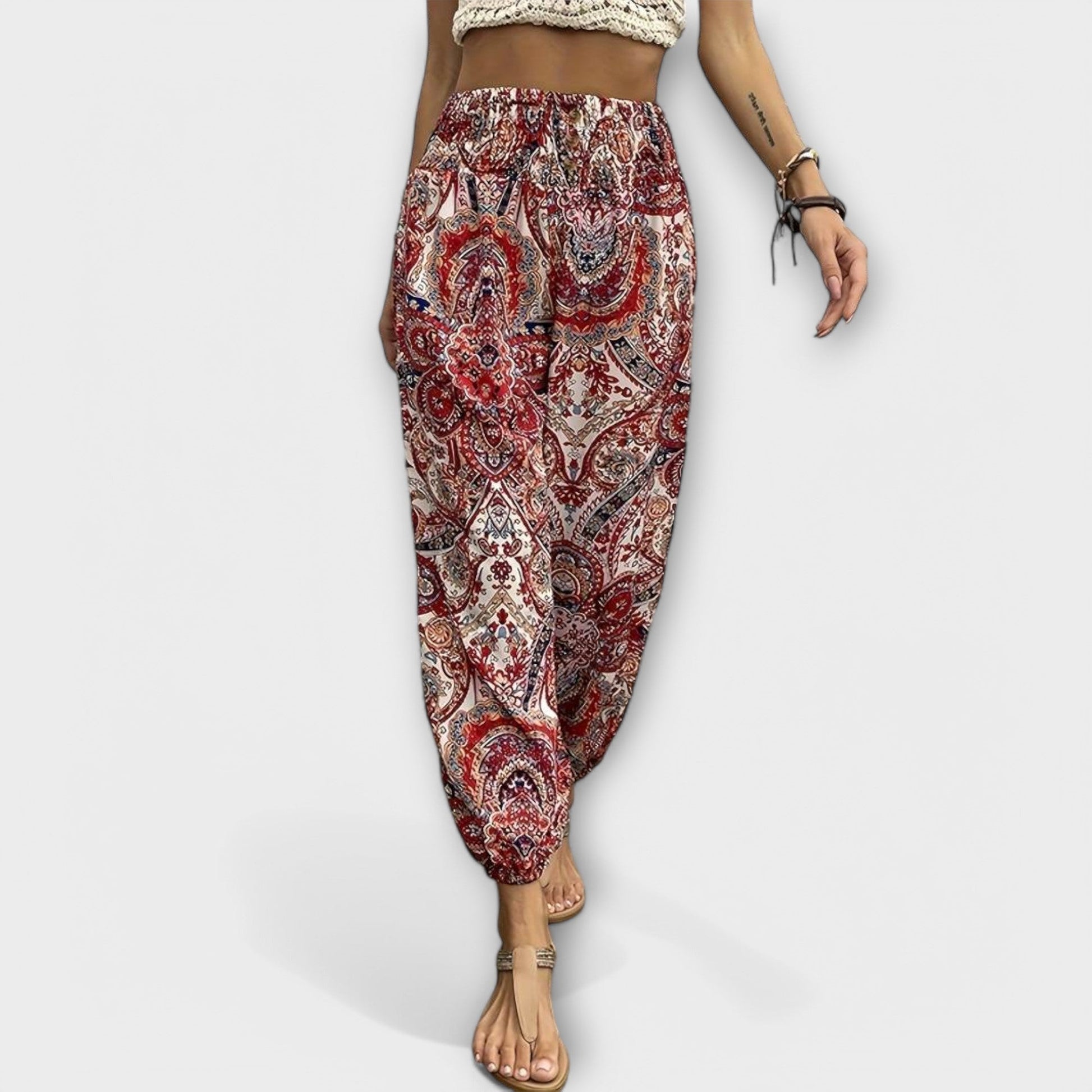 Scarlett | Pantalon avec motif ethnique