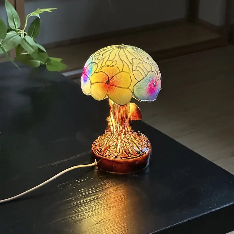 Bohemian Mushroom Flower Lamp
