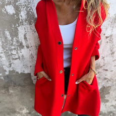 Adriana | Cardigan à boutons et capuche