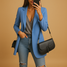 Elvaria™ - Blazer long et ajusté pour femmes