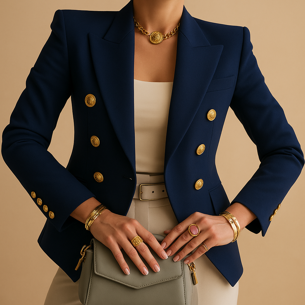 Elvaria™ - Élégant blazer long pour femmes